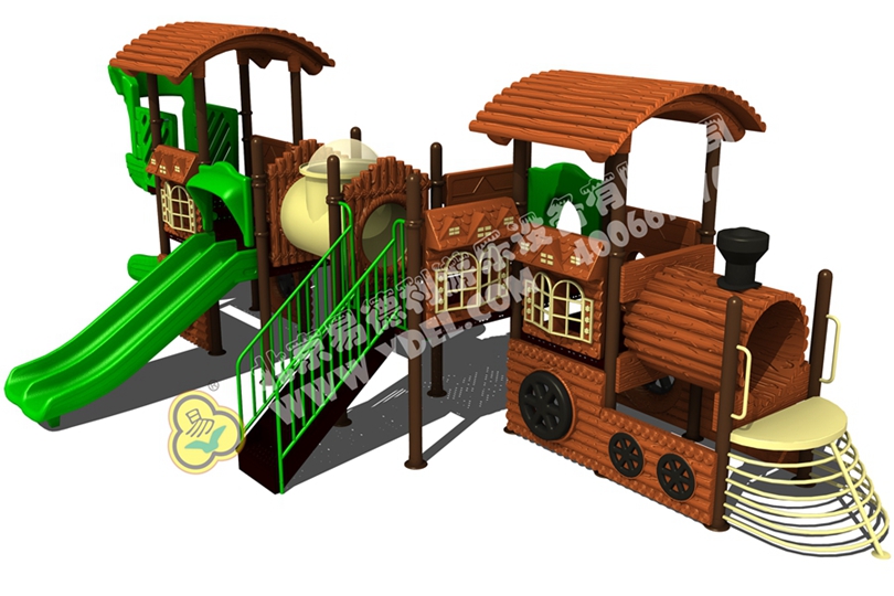 幼兒園火車(chē)頭滑梯游樂(lè)設(shè)備