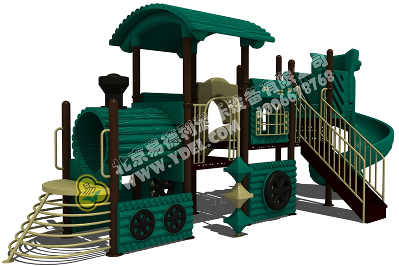戶外兒童火車(chē)頭滑滑梯設(shè)備九