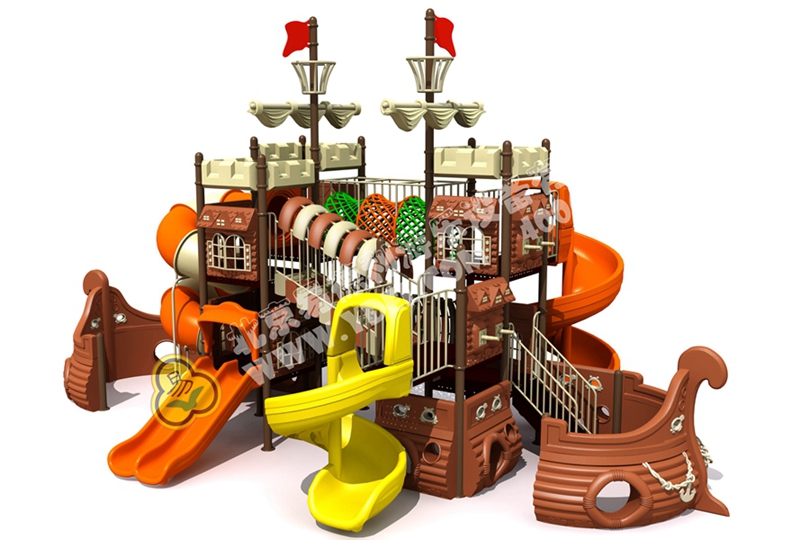 兒童海盜船滑滑梯設備三