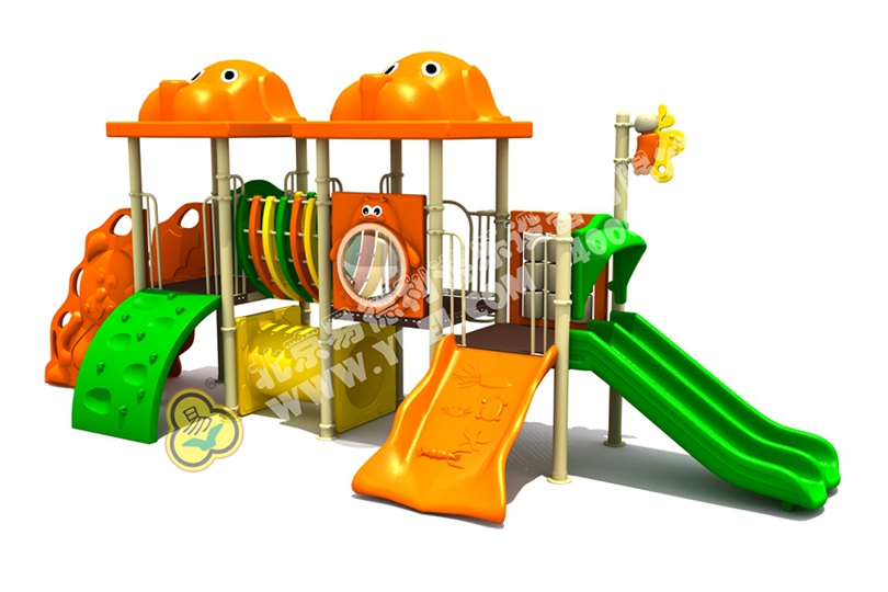 社區兒童組合滑梯設備九