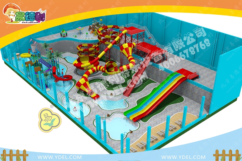 室內多功能水上滑梯設備