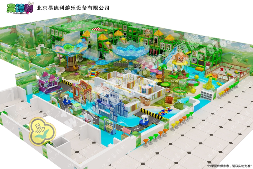 云南曲靖叢林主題淘氣堡設備