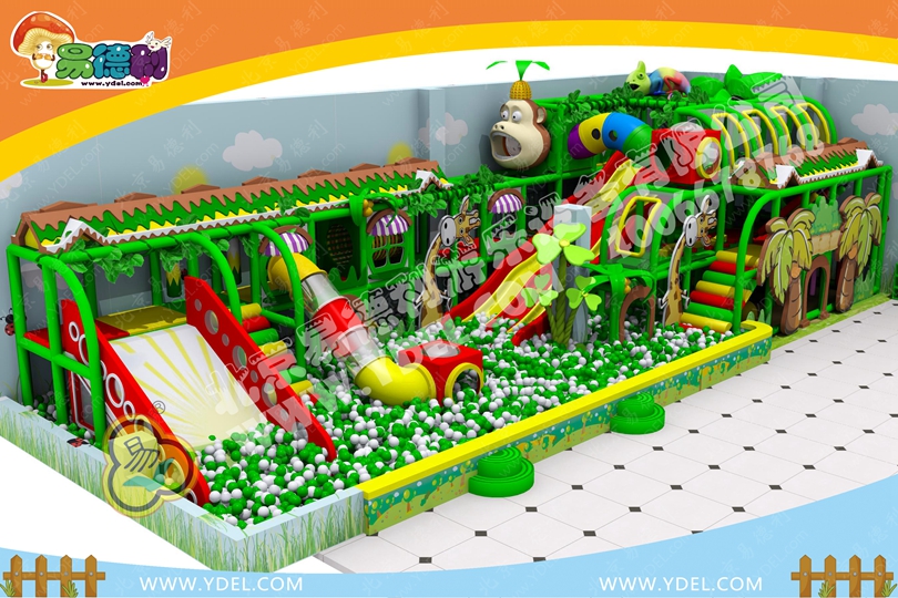 戶外綠植風格淘氣堡