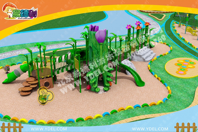 社區兒童組合滑梯設備五