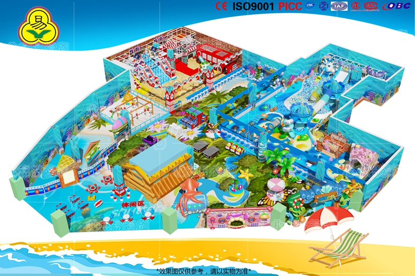 大型定制淘氣堡設備