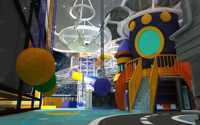 室內兒童淘氣堡樂園太空城堡