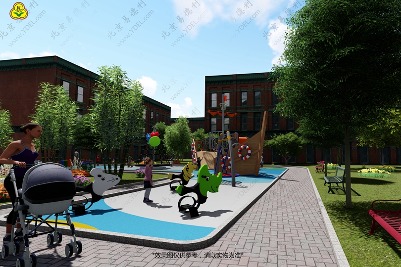 城市公園海盜船游樂設備